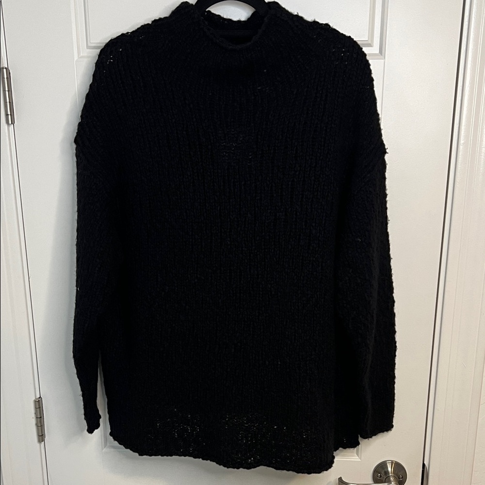 Aritzia Classic Black Turtleneck Sweater